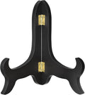 uxcell 7" Easel Plate Holder, Wooden Folding Display Stand Black by uxcell