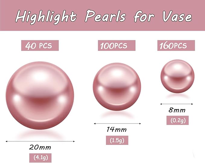 300Pcs Rose Gold Polished No Hole Faux Pearl Beads - Image 2