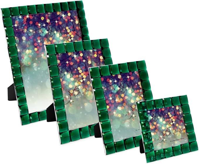 Isaac Jacobs Decorative Sparkling Jewel Picture Frame, Photo Display & Home - Image 4