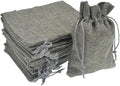 20pcs Burlap Bags 5x7 Inch, Linen Drawstring Gift Bags, Wedding Party Christmas by Bezall