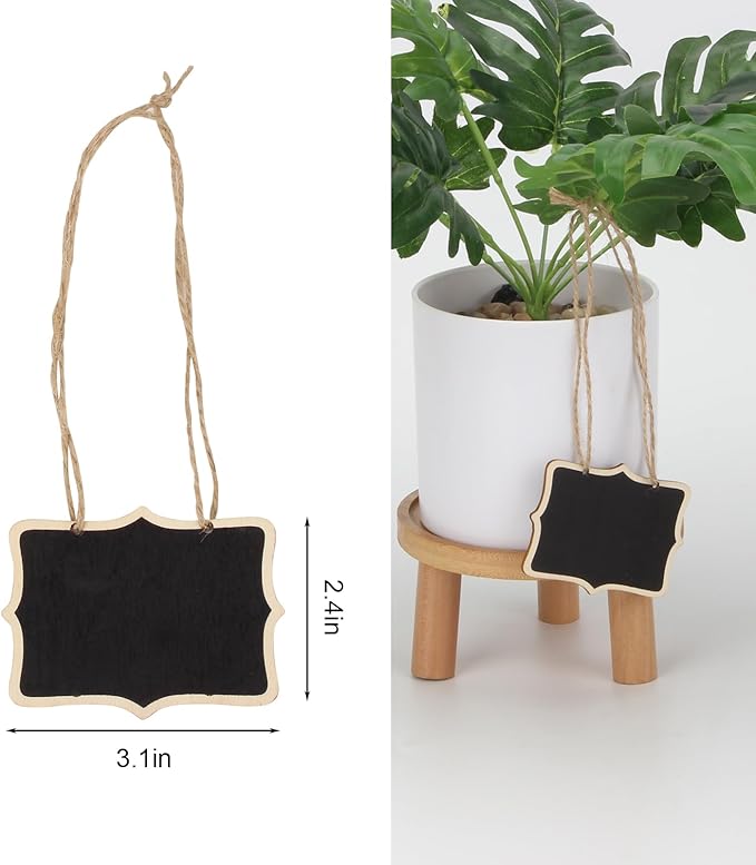 12 Pcs Mini Rectangle Chalkboard Label - Image 2