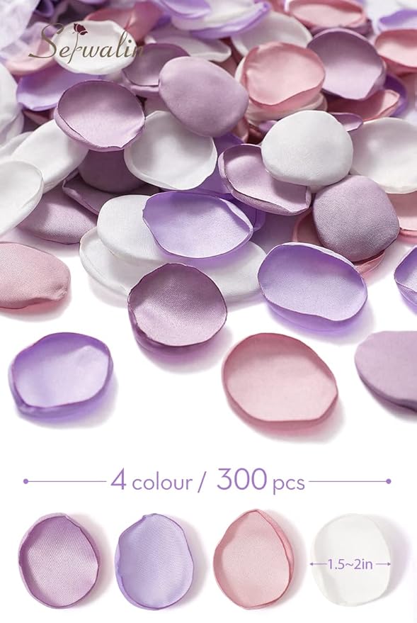 Serwalin 300Pcs Silk Rose Petals Artificial Flower - Image 6