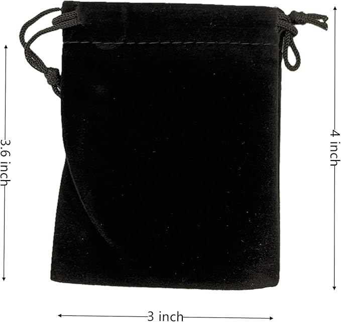 Palmhomee Pack of 48 3x4 Inch Velvet Drawstring Bags Gift Bag Velvet Pouch - Image 3