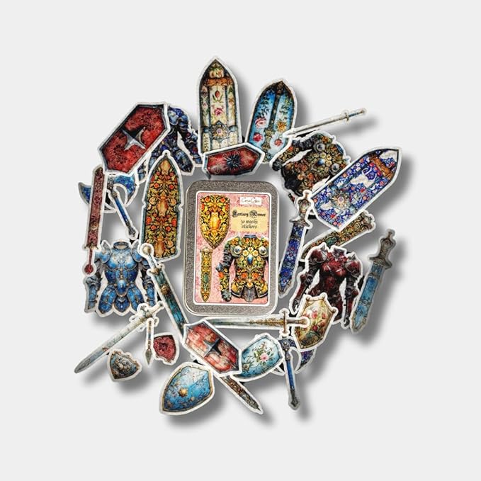 Fantasy Armor Sticker Tin 30 Stickers by Unknown