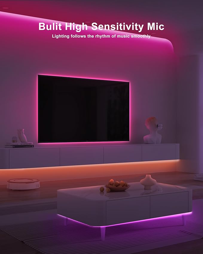 32.8ft Bluetooth RGB COB Led Strip Lights - Image 3