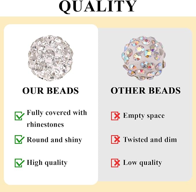 80pcs 10mm Olivine Rhinestone Beads - Image 3