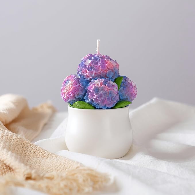 Hydrangea Potting Scented Candle Home Decora - Image 8