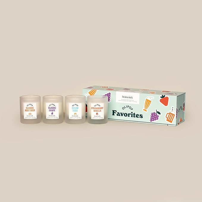 Homesick – Olipop Candle Variety 4-Pack – 1.85 oz Each Premium Scented Candles - Image 2