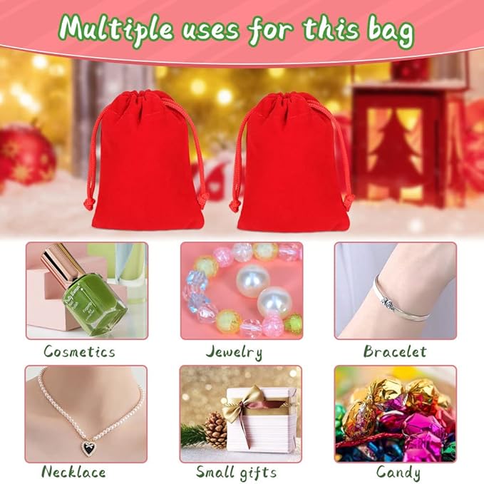 Shintop 10 Pack Velvet Drawstring Bags - Image 7