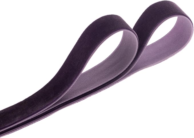 Vintage Purple Velvet Ribbon, 1 Inch X 25Yd - Image 3