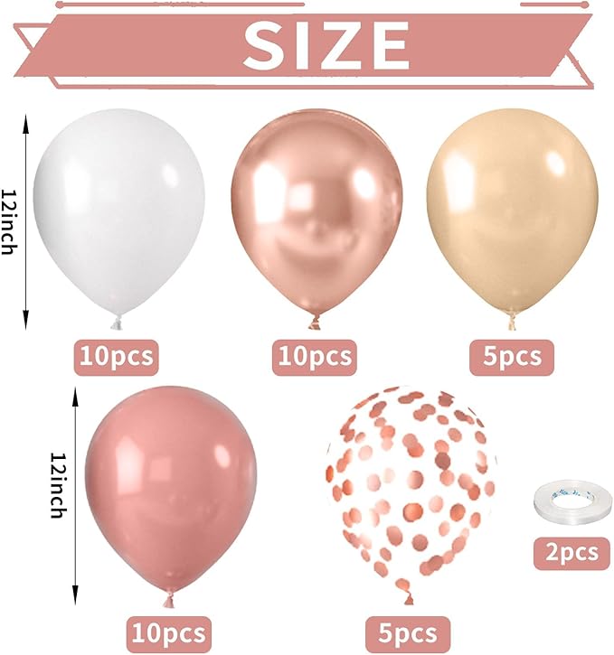 Retro Blush Pink Party Balloons - Image 2