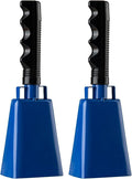 Steel Cow Bell with Handle 8 inch Cowbells Noise Makers, Hand Percussion Loud by Javik