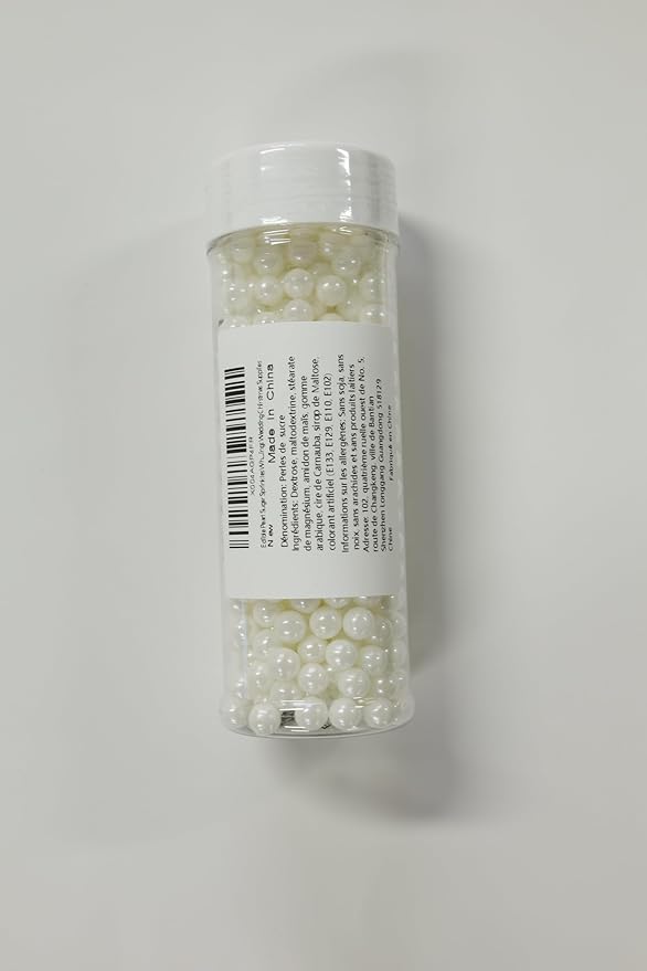 Edible Pearl Sugar Sprinkles White Candy Pearls Baking Decorations 7mm - Image 8