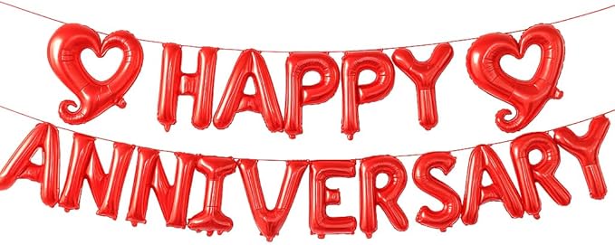 KatchOn 18 Inch Happy Anniversary Balloons Letters by KatchOn