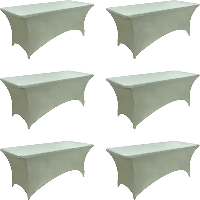 122 6-Pack 6ft Spandex Table Covers by Unknown