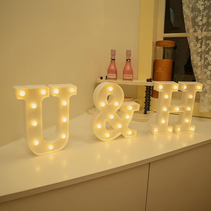 Foaky LED Letter Lights Sign Marquee Light Up Letters Sign - Image 3