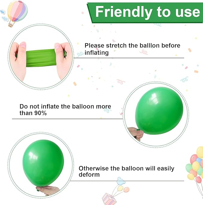 Orange Blue and Green Balloons, - Image 7