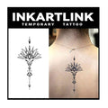 INKARTLINK Tattoo Tech, 2 Sheets Large Semi Permanent Tattoo, Adult Art Design by INKARTLINK
