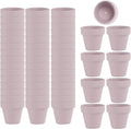 54 Pcs Small Mini Pink Clay Pots 2.1'' Terracotta Pot Clay Ceramic Pottery by FcactiTerracottaPots