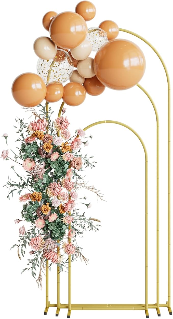 Wedding Arch Set of 3, Balloon Arch Stand Wedding Arch Frame by Aienvey