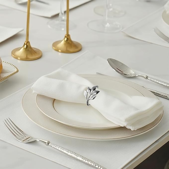 40 Pcs Leaf Napkin Rings Set, Thanksgiving, Dinning Table Decorations - Image 8