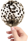 Black Confetti Balloons by VHUWE