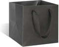 ADIDO EVA Black Square Gift Bags Medium Size Square Bottom Paper Bags by ADIDOEVA