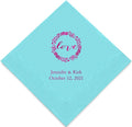 Weddingstar Personalized Printed Paper Napkins 3-Ply 50 Pack by WEDDINGSTAR