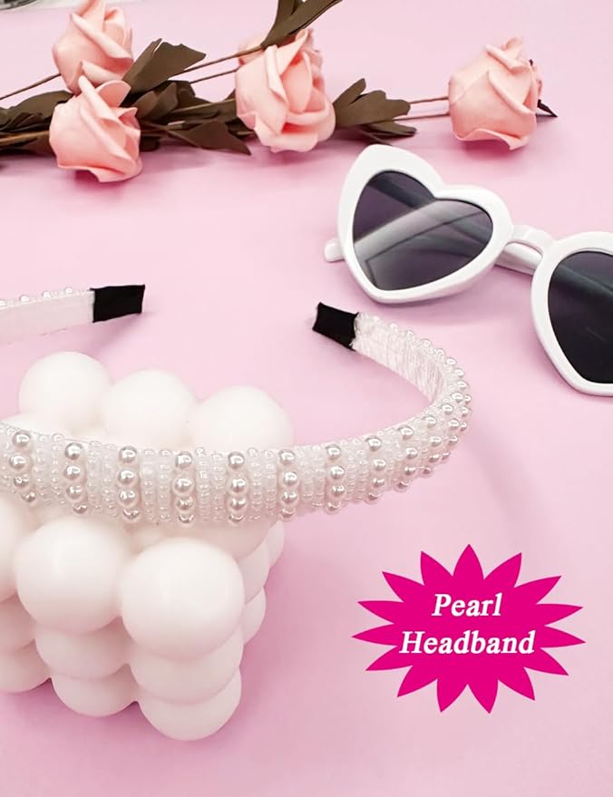 Bridal Veil with Headband Sash Glasses 4 PCS Bachelorette Party Decorations - Image 4