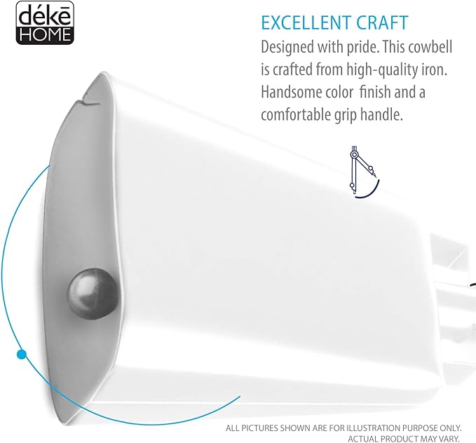 Deke Home - 2 Pack 10 Inch Steel Cowbells - Image 8