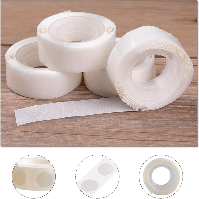 3000pcs Glue Point Clear Balloon Glue Removable Adhesive Dots Double Sided Dots - Image 3
