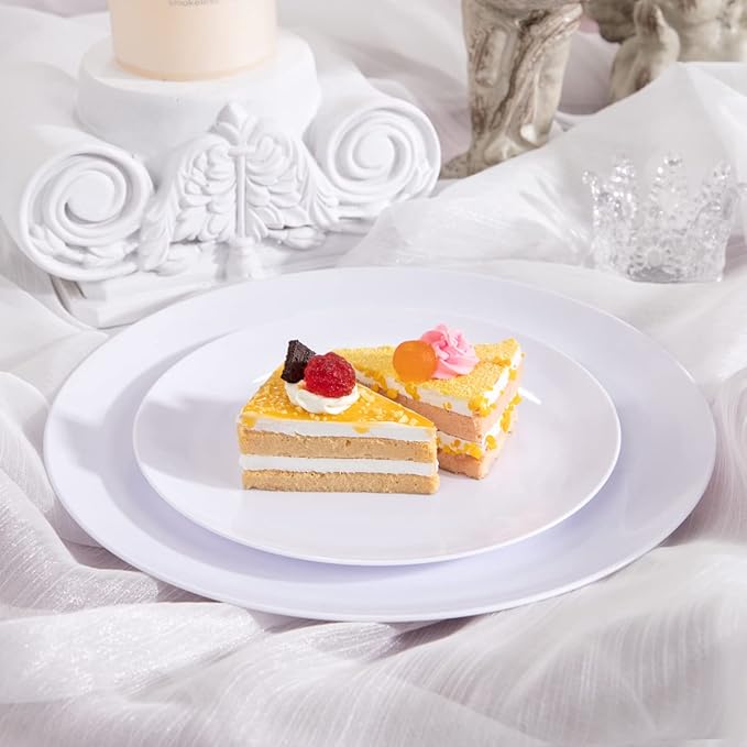 KIRE 60PCS White Disposable Plates - Image 3