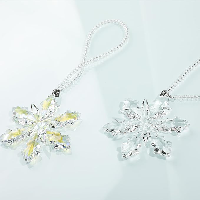 2024 Annual Edition Crystal Snowflake Ornament Christmas Ornament Home Decor - Image 8