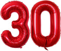 GOER Number 30 Balloons for 30th Birthday Party Decorations, 42 Inch Jumbo Foil by GOER