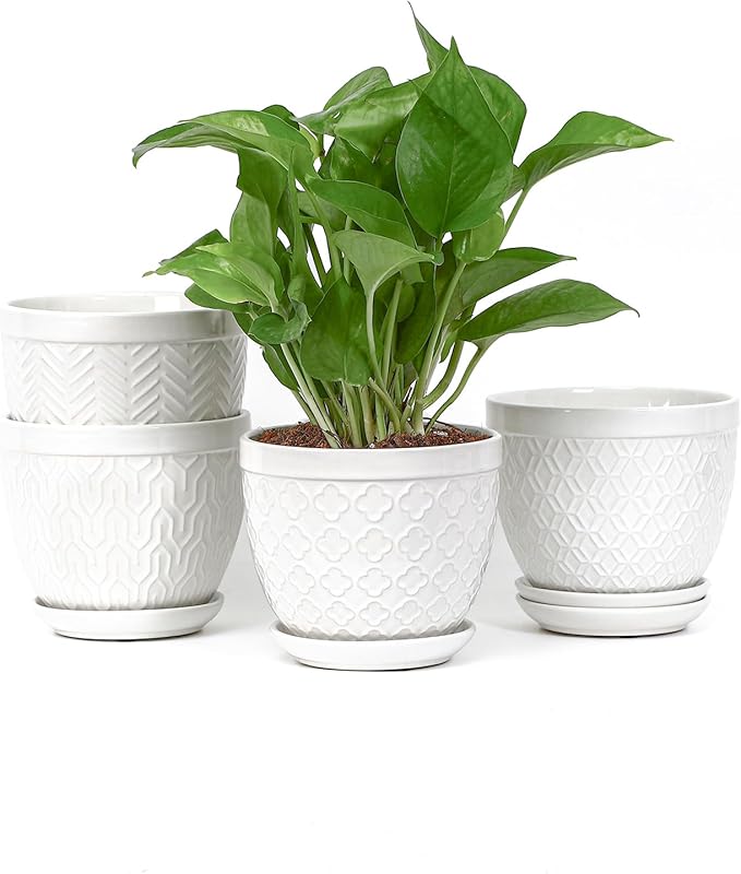 Sureasy Ceramic Indoor Plant Pots by Sureasy