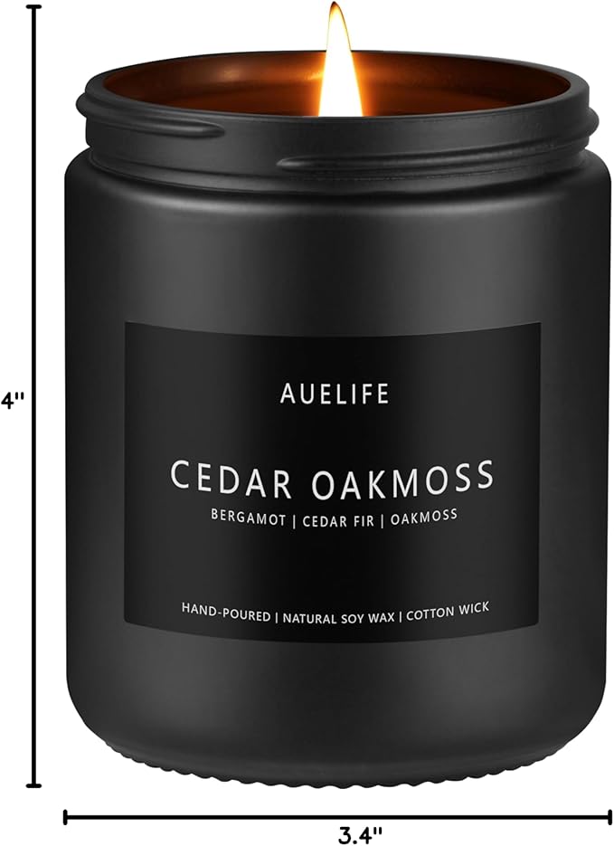 Cedar Oakmoss Candle | Scented Candles - Image 8