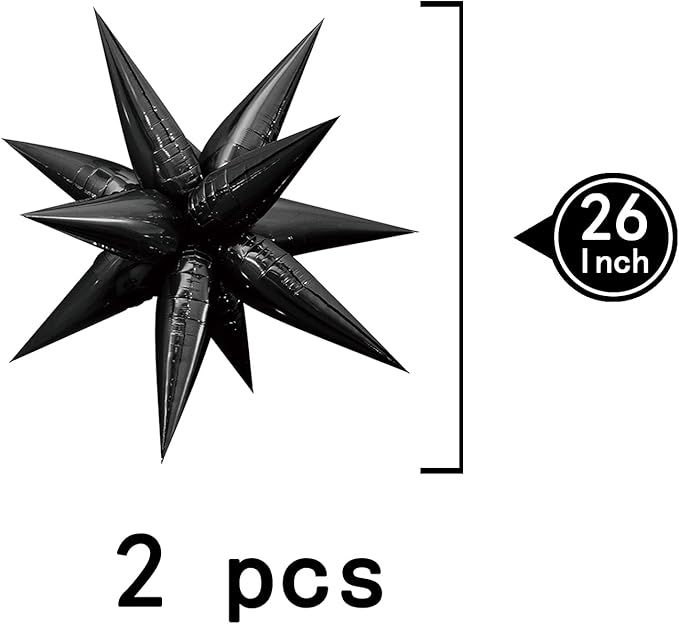 Tellpet Star Balloons Starburst Spike Shaped Balloon - Image 3