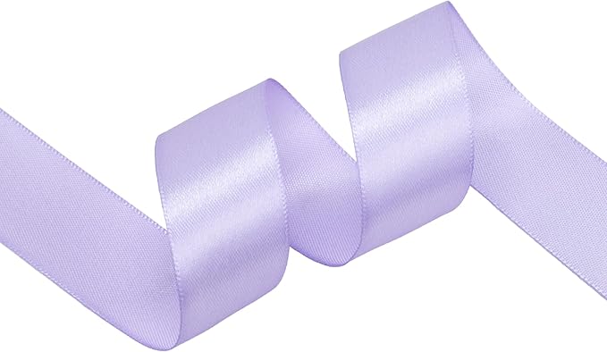 Lavender Satin Ribbon 1 inch X Continuous 100 Yards, Single Face Polyester - Image 2