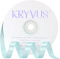 Light Blue Satin Ribbon 3/8 inch X Continuous 50 Yards, Single Face Polyester by Kryvusribbon