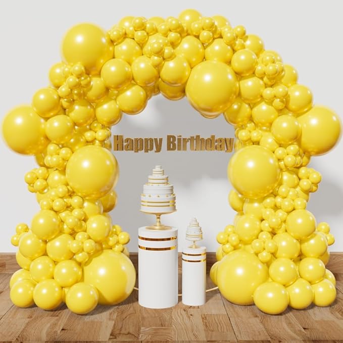 KAWKALSH Yellow Balloon Arch Kit 111Pcs 18 12 5 Inch Latex Party Balloons by %E7%AB%8B%E5%8D%B3%E8%B4%AD%E4%B9%B0