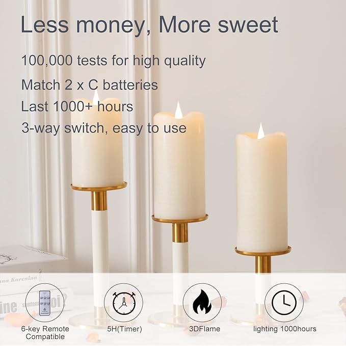 Flickering Flameless Candles - Image 6