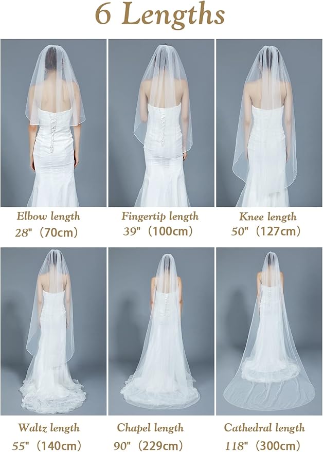 BEAUTELICATE Wedding Bridal Veil - Image 4