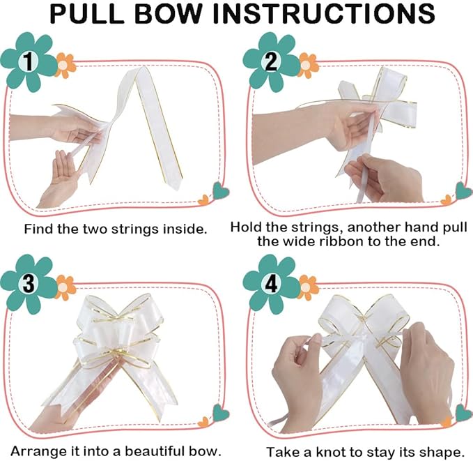 WEWILUCK Bows for Gift Wrapping, Gift Baskets, Large Bow for Birthdays - Image 6