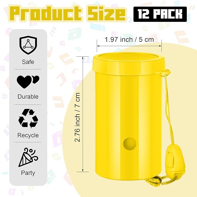 12 Pcs Mini Air Horns 3 Inch Noisemakers - Image 2