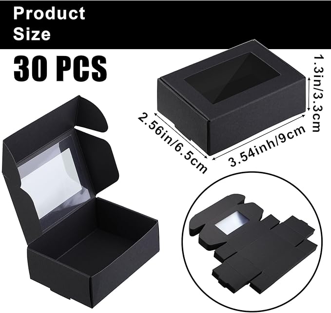 Zonon 30 Pcs Soap Boxes for Homemade Packaging, Mini Kraft Treat Boxes - Image 2
