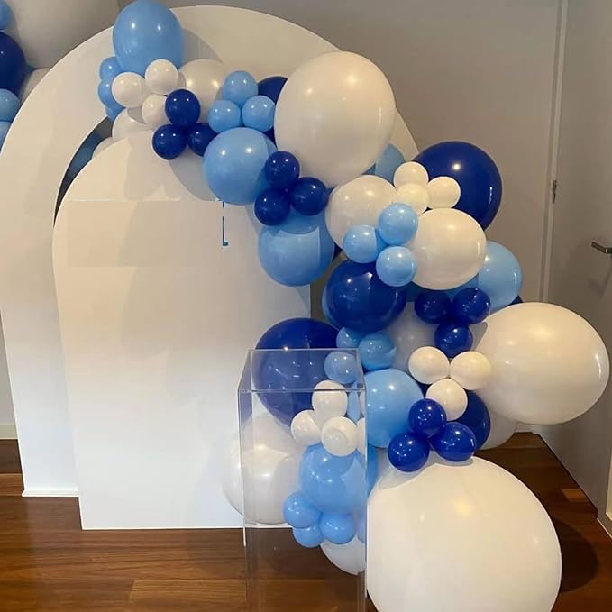 Blue and White Balloons Garland Arch Kit, Graduation Party Decorations - Image 6