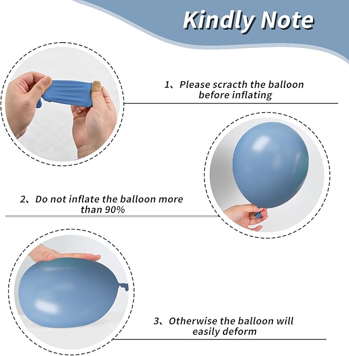 Dusty Blue Green Balloons - Image 3