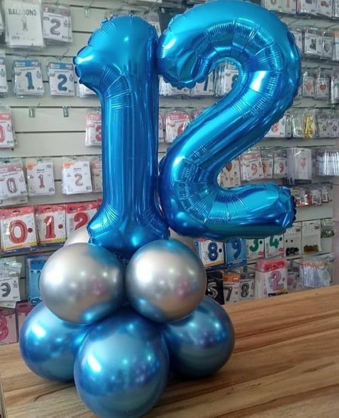 40 Inch Dark Blue Number 2 Balloon Dark Blue Foil Number Balloons 0-9 20 21st - Image 5
