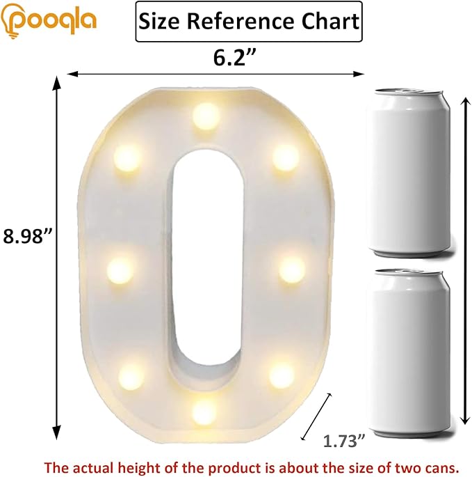 Pooqla LED Marquee Letter Lights Sign, Light Up Alphabet Letter - Image 4
