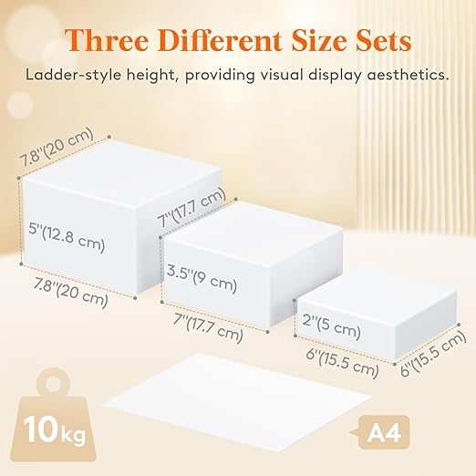 Lifewit Buffet Risers and Stands Up to 7.8", Food Risers - Image 2